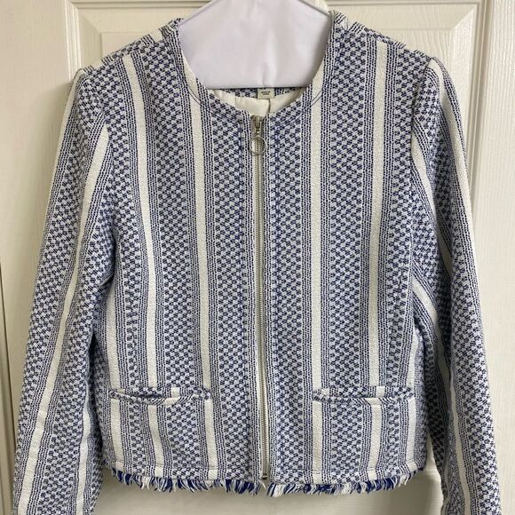 💼Like New Adrienne Vittadini Tweed Blazer, Long Sleeve, Full Zip - Picture 10 of 10